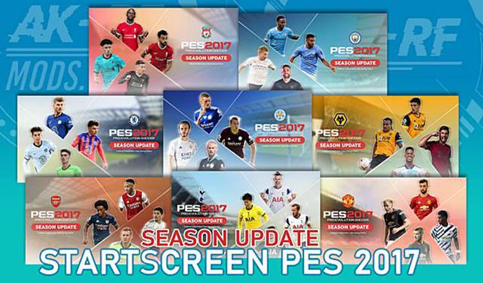 پک استارت اسکرین فصل 2021 برای PES 2017