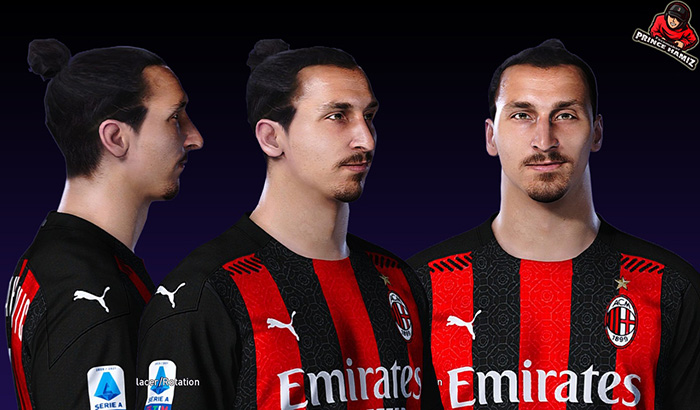 فیس Zlatan Ibrahimovic برای PES 2021