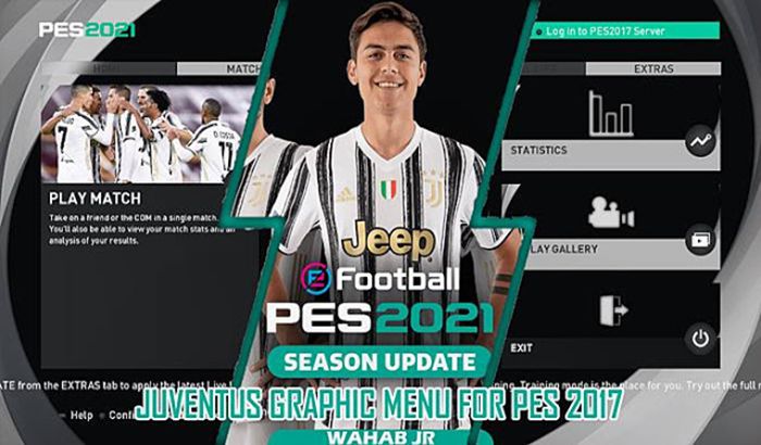 منو گرافیکی JUVENTUS PES 2021