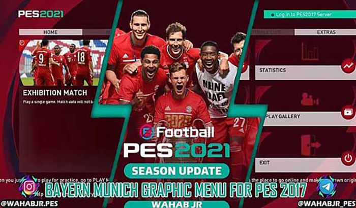 منو گرافیکی Bayern PES 2021