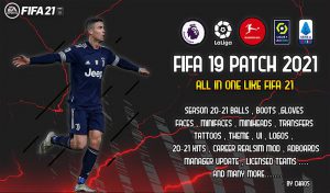 پچ Patch 2021 v1 All In One برای FIFA 19 – مطابق با FIFA 21