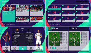 منو گرافیکی Like PES 2021