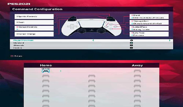 ماد گیم پد PS5 Gamepad layout