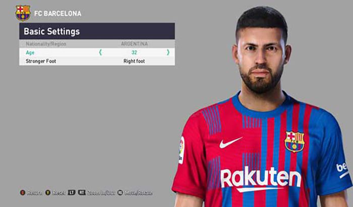 فیس Sergio Agüero