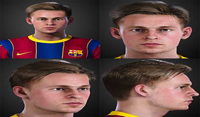 فیس F.De Jong تبدیلی از FIFA 21