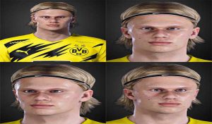 فیس و موی Haaland برای PES 2021 توسط LR7_Face - مودینگ وی