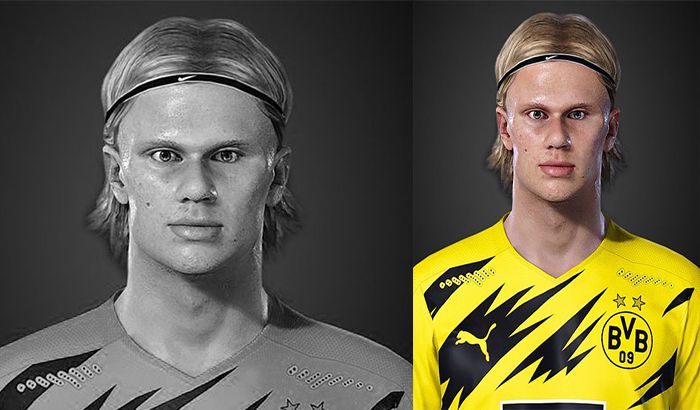 فیس E.HAALAND تبدیلی از FIFA 21