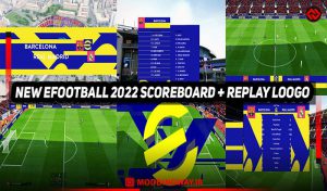 اسکوربرد و ریپلی لوگو EFOOTBALL 2022