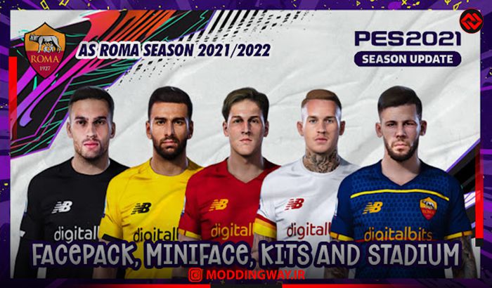 کیت تیم As Roma 2021-2022
