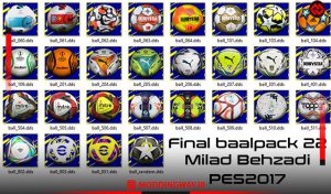 توپ فصل 2021/2022 برای PES 2017