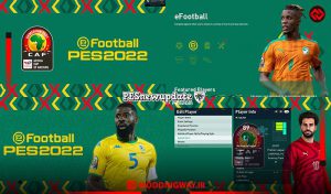 منو گرافیکی Africa Cup of Nations 2021 برای PES 2021