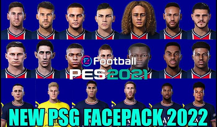 فیس پک PSG برای PES 2021