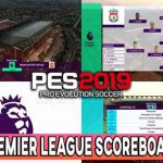 اسکوربورد لیگ برتر انگلیس 2022 برای PES 2019