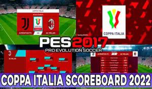 اسکوربورد Coppa Italia برای PES 2017 فصل 2022