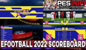 اسکوربورد EFOOTBALL 2022