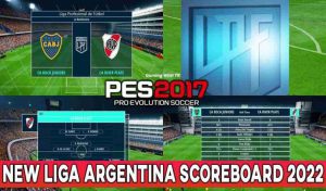 دانلود اسکوربورد لیگ آرژانتین 2022 برای PES 2017