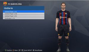کیت Barcelona فصل 2023 برای PES 2017