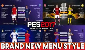 ماد مدل جدید منوی بازی PES 2017