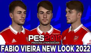 فیس Fábio Vieira 2022 برای PES 2017 – آپدیت 29 خرداد 1401