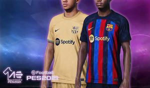 کیت بارسلونا فصل 2023 برای PES 2021 – مخصوص PC/PS4/PS5
