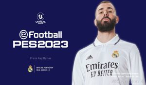 منو گرافیک Real Madrid 2022-2023 برای PES 2021