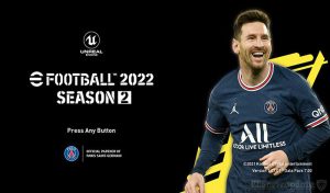 منو گرافیک eFootball 2022 DARK Edition برای PES 2021