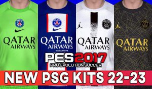 کیت PSG 22-23 برای PES 2017