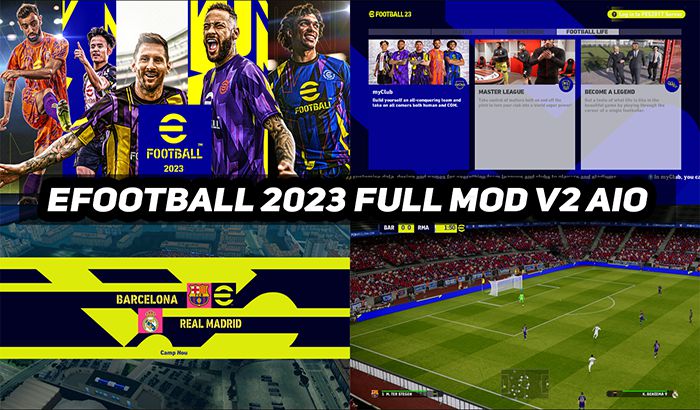 ماد گرافیکی Efootball 2023 برای PES 2017