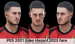 فیس Eden Hazard برای PES 2021