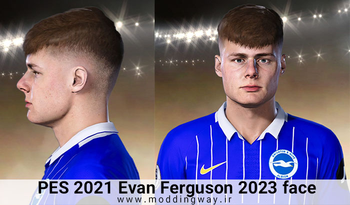فیس Evan Ferguson برای PES 2021