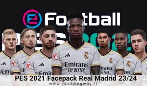 فیس پک Real Madrid 23/24 برای PES 2021