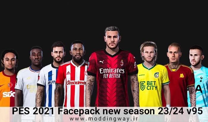 فیس پک new season 23/24 v95 برای PES 2021