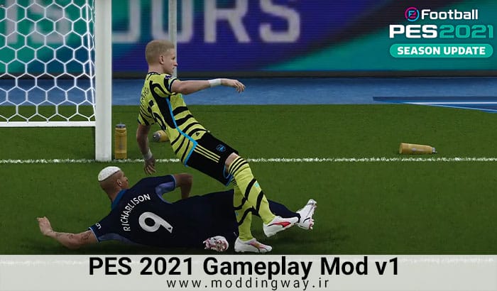 گیم پلی Alex Gameplay Mod V1CPY برای PES 2021