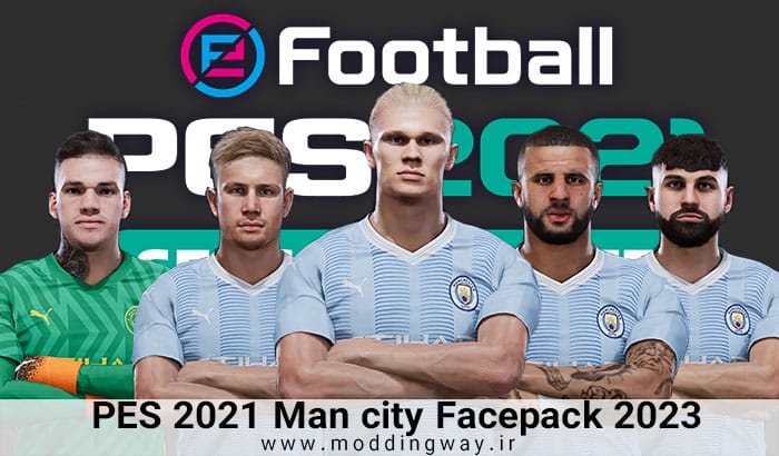 فیس پک Manchester City 23/24 برای PES 2021
