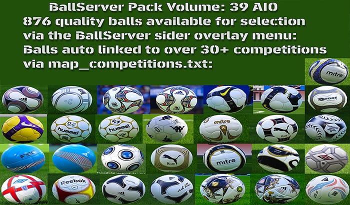 پک BallServer برای PES 2021