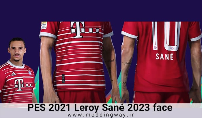 فیس Leroy Sané برای PES 2021