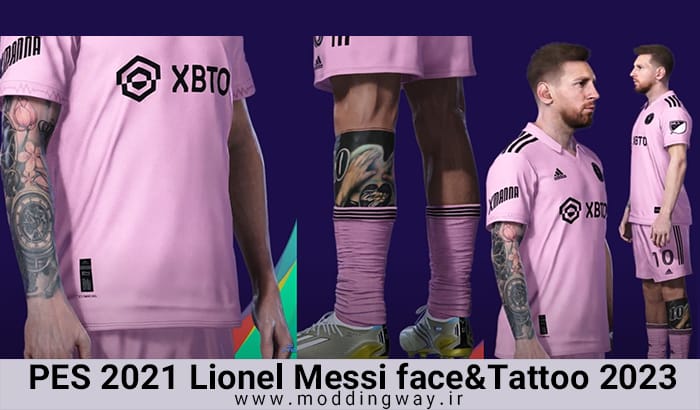 فیس Lionel Messi تبدیلی از eFootball 2024 برای PES 2021