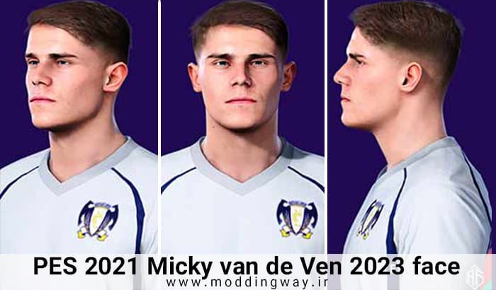 فیس Micky van de Ven برای PES 2021