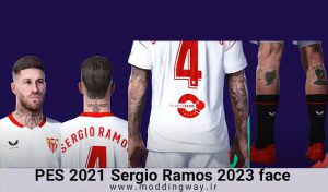 فیس Sergio Ramos برای PES 2021