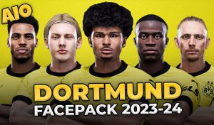 فیس پک Borussia Dortmund 23/24 برای PES 2021