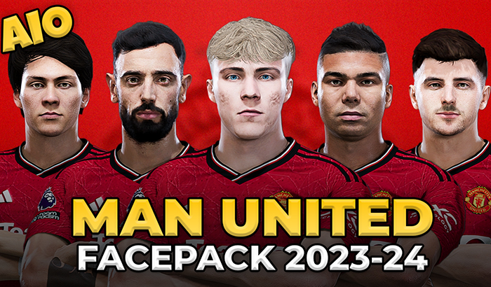 فیس پک Manchester United 23/24 برای PES 2021