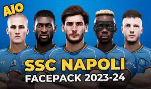 فیس پک SSC Napoli 23/24 برای PES 2021