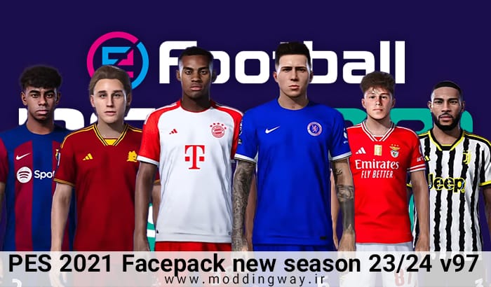 فیس پک new season 23/24 v97 برای PES 2021
