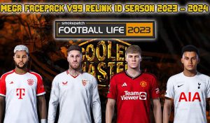 فیس پک new season 23/24 v99 برای PES 2021