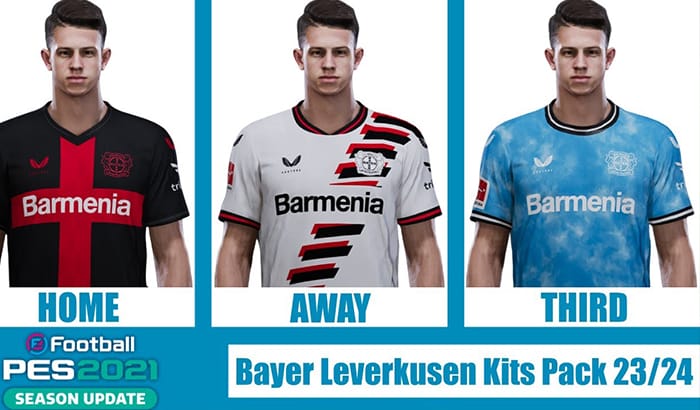 کیت پک 23/24 Bayer 04 Leverkusen برای PES 2021
