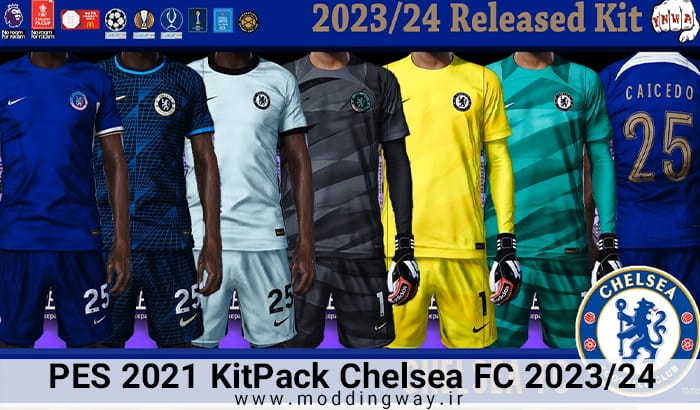 کیت پک 23/24 Chelsea FC برای PES 2021
