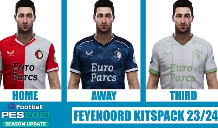 کیت پک 23/24 Feyenoord برای PES 2021