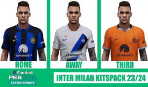 کیت پک 23/24 Inter Milan برای PES 2021