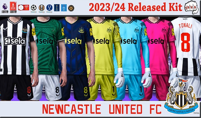 کیت پک 23/24 Newcastle United برای PES 2021