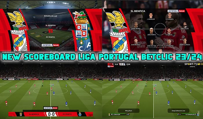 اسکوربورد Liga Portugal 2023/24 برای PES 2021